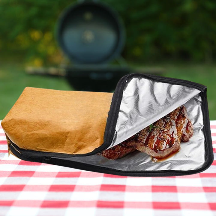 Insulated BBQ Meat Resting Blanket Bag with Handle