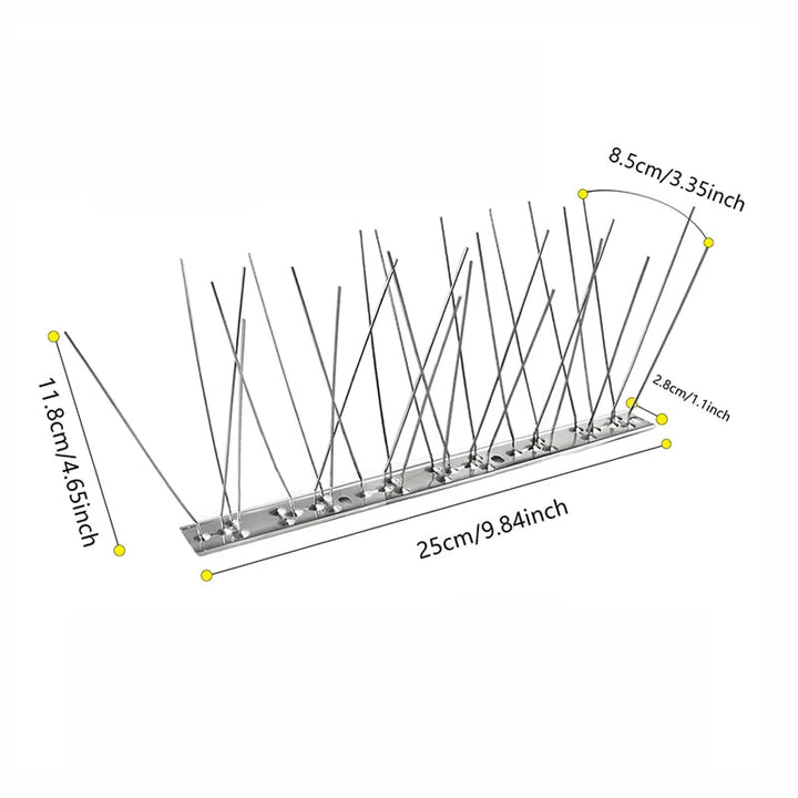 Outdoor Stainless Bird Repeller Spikes