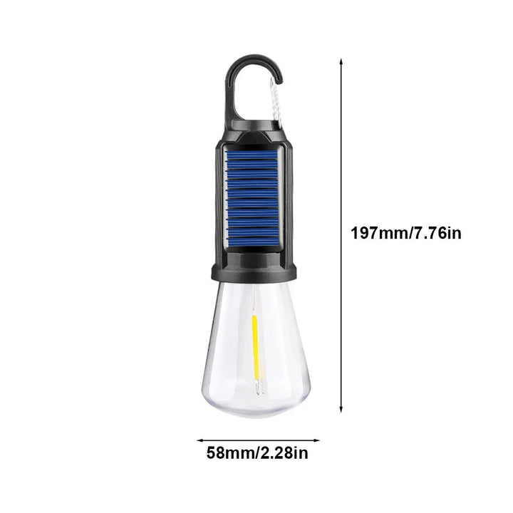 Solar Rechargeable Hooked Camping Light