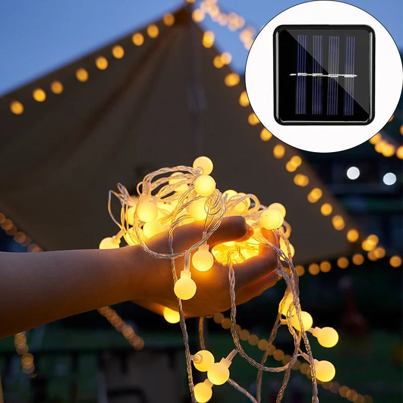 Solar-Powered Fairy Lights For Outdoor Use