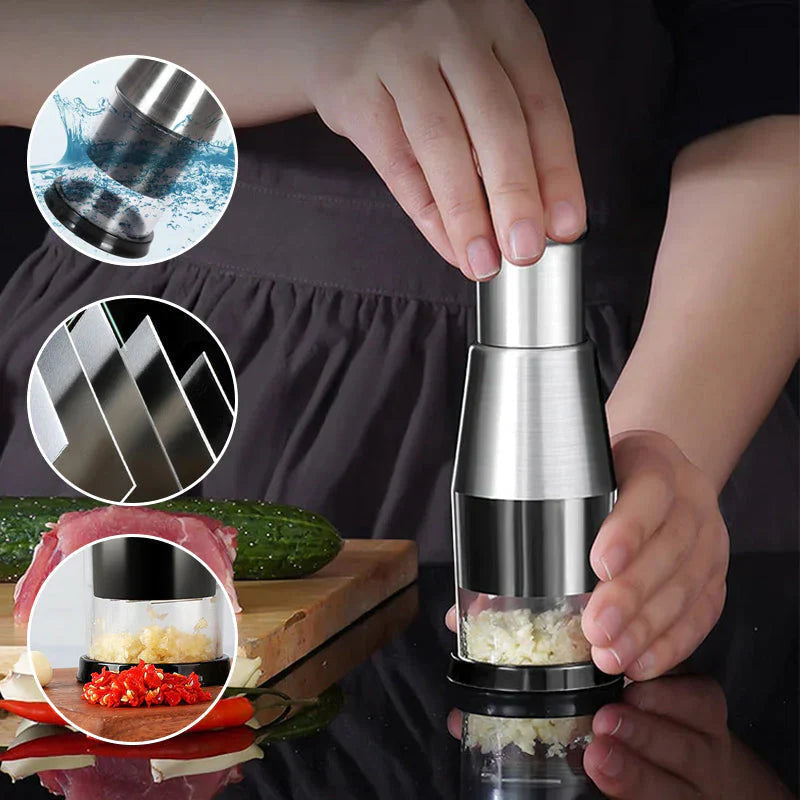 Compact Garlic Chopper for Fine Chopping