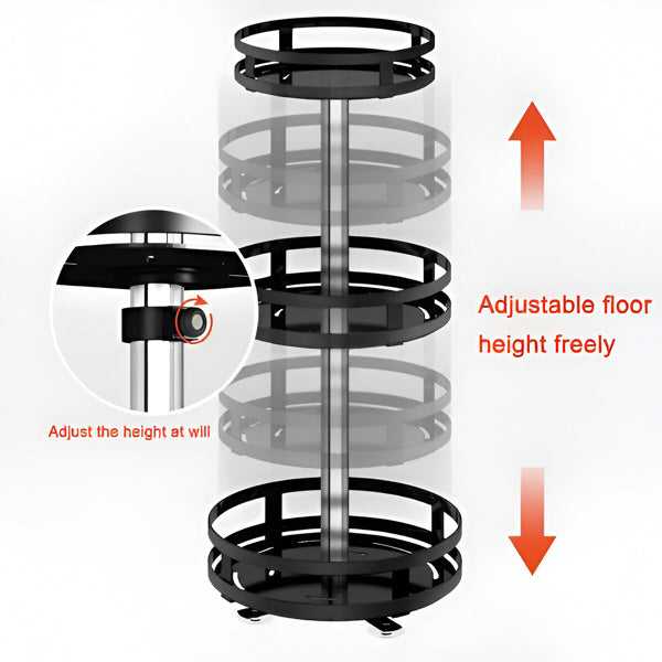 3-Tier Swivel Metal Organizer