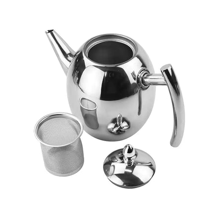 Elegant stainless steel teapot