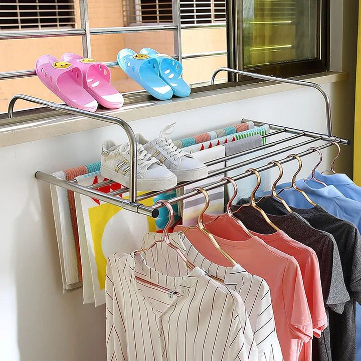 Stainless Steel Extendable Foldable Balcony Clothes Dryer
