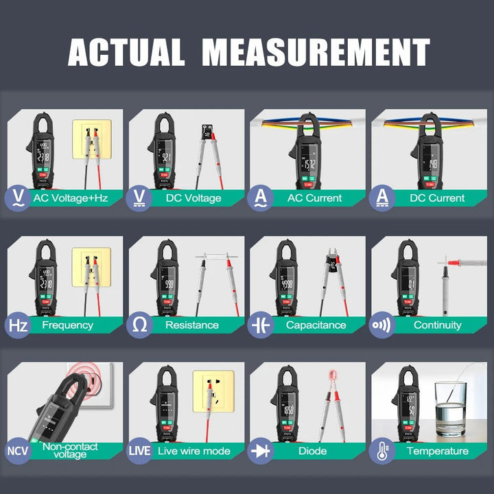 AC DC Clamp Electric Meter
