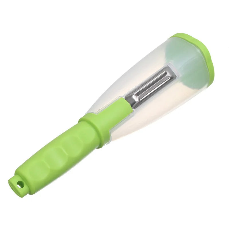 Multifunction Apple and Vegetable Peeler with Storage Tube