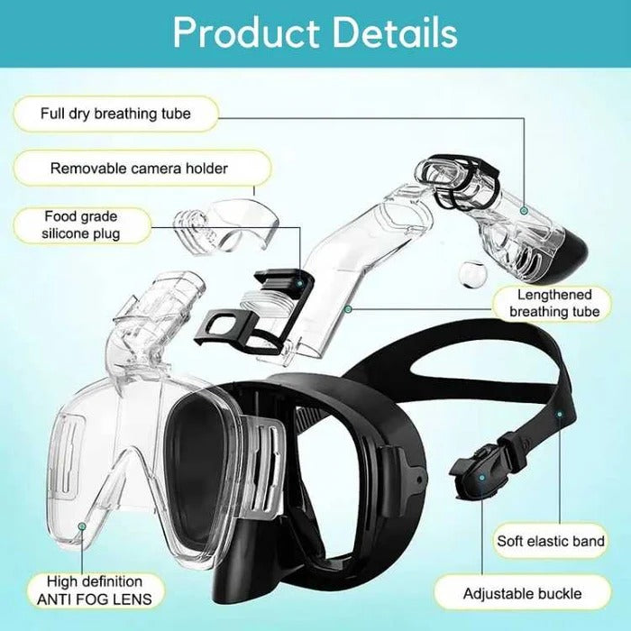 Snorkeling Mask with Dry Top System