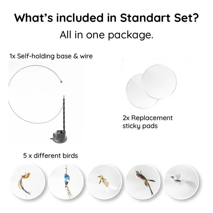 Bird Simulation Toy Set for Cats