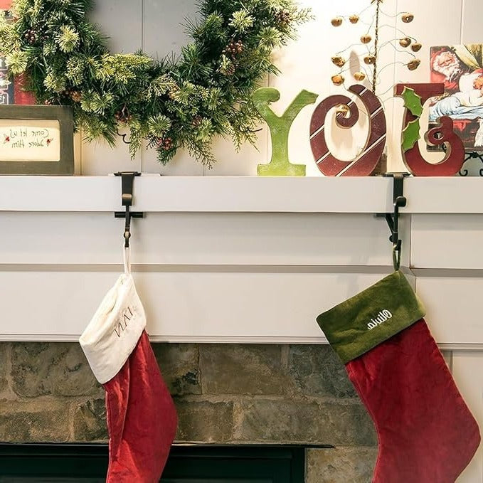 Garland Christmas Stocking Holders for Mantle