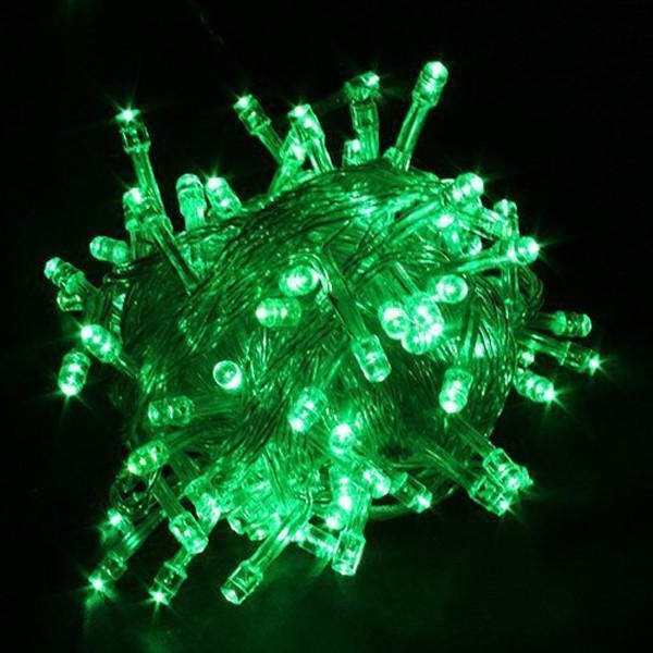 17-Meter String of 100 Led Solar-Powered Fairy Lights