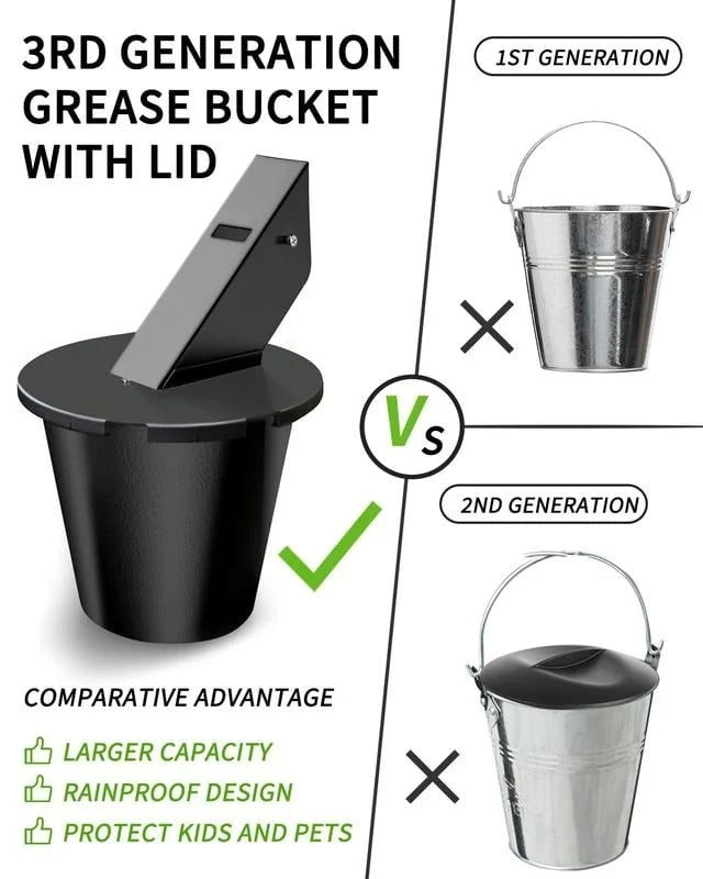 Upgraded Grill Grease Collector