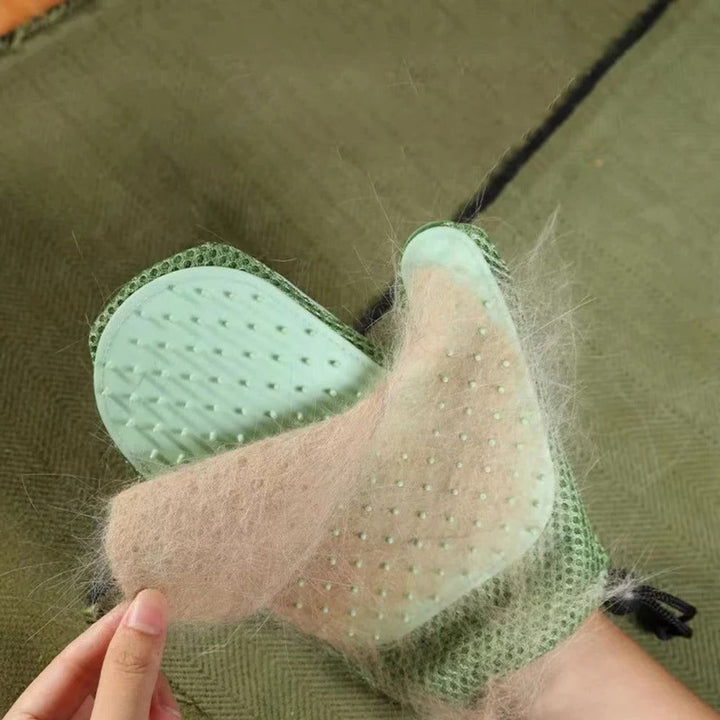 2in1 cat glove for grooming