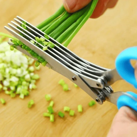 5 Blade Kitchen Salad Scissors