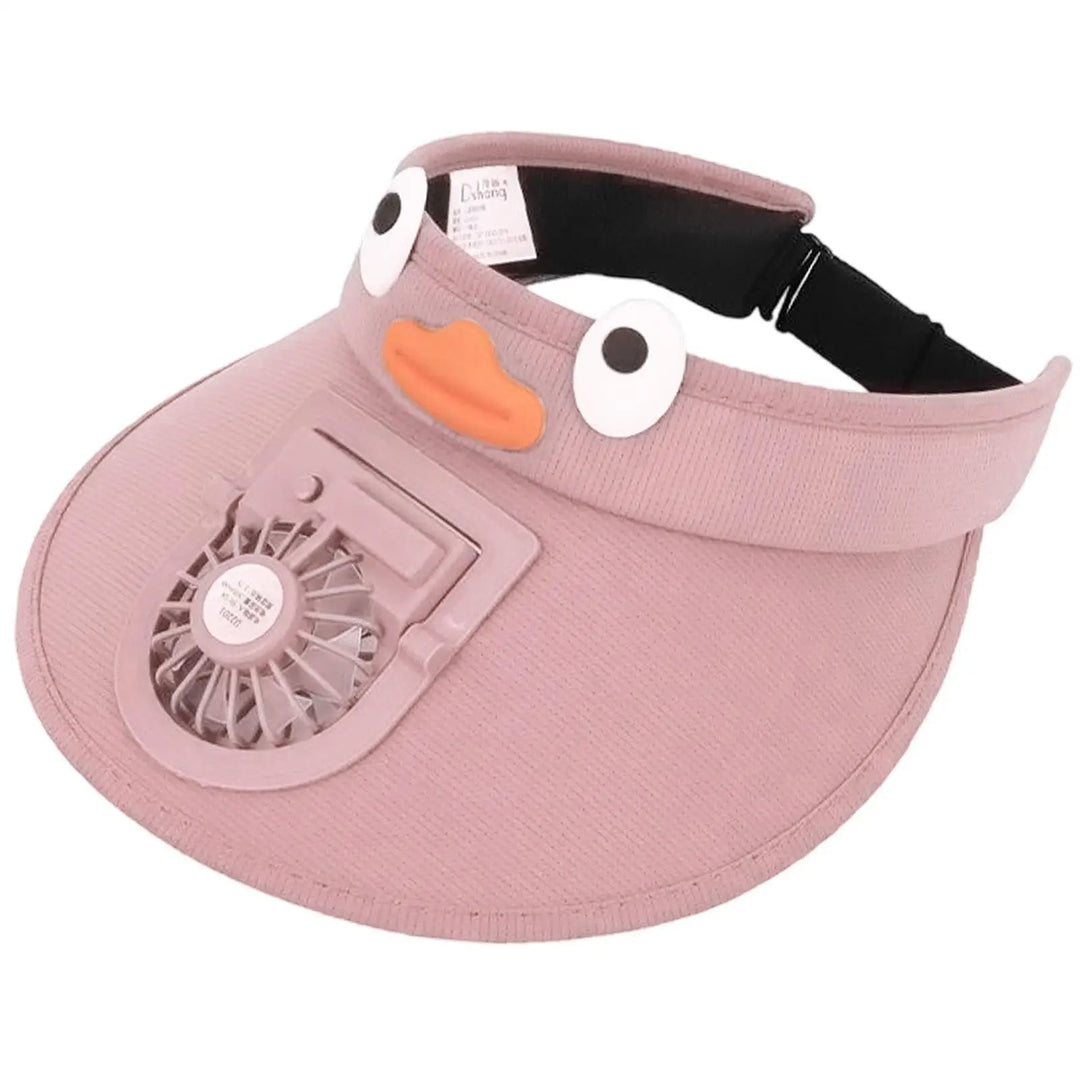 Kids Sun Visor Hat with Cooling Fan Hat