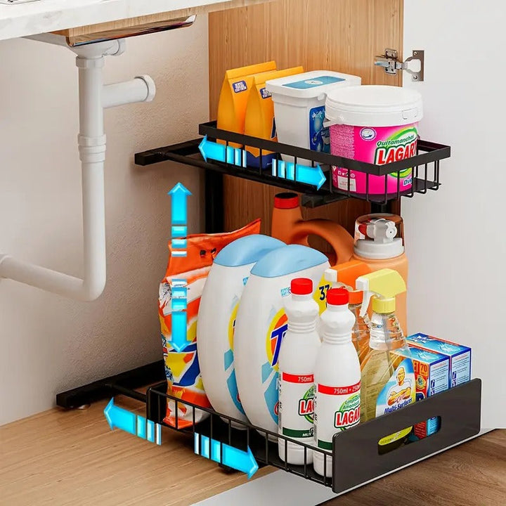 2 Tier Slide Out Under Sink Organizer